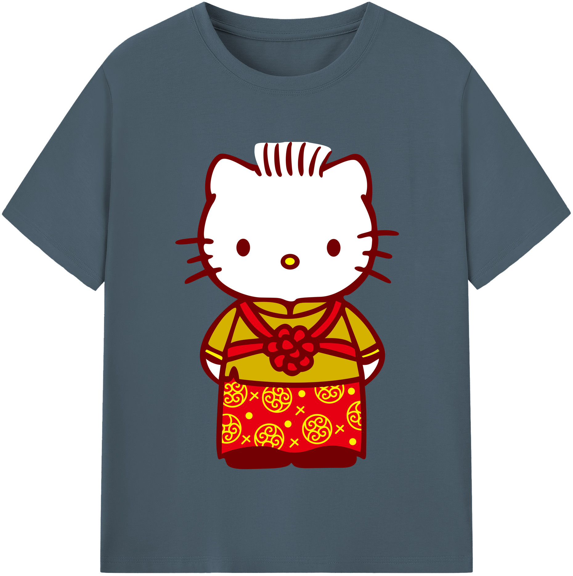 （画像用） Hello Kitty ハローキティ 綿100％半袖Tシャツ（フロントプリント）